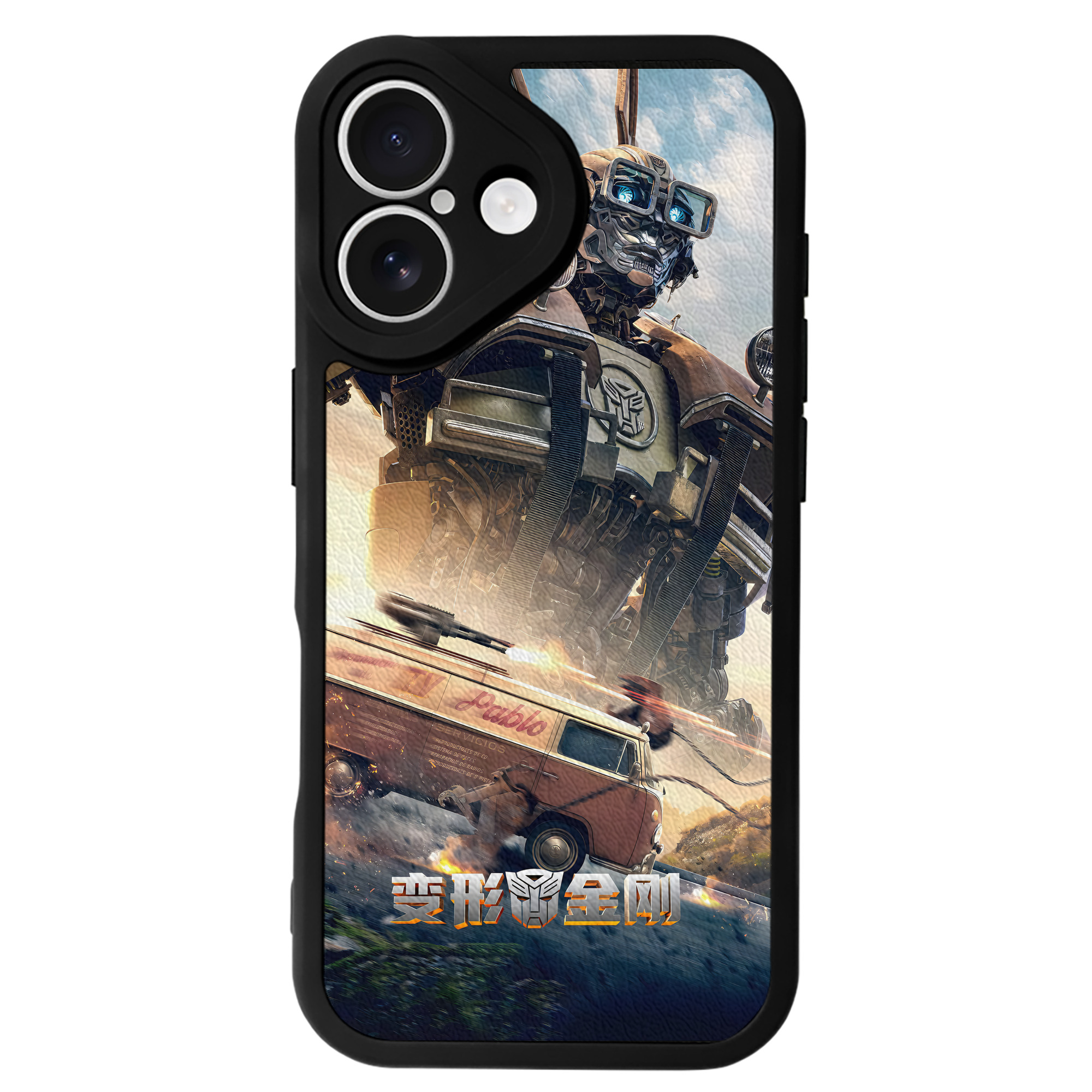 （画像用） Transformers トランスフォーマー 【iPhone 16シリーズ対応】シリコンスマホケース（レザー調） 材質：シリコン